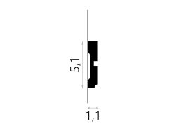 wymiary Mardom Listwa ścienna dekoracyjna PolyForce MDD414 5,1x200 cm
