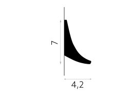 wymiary Mardom Listwa ścienna dekoracyjna PolyForce QL006 7x200 cm