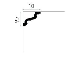 wymiary Mardom Listwa sufitowa gzyms ProFoam MDB118 9,7x200 cm