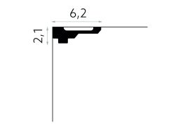 wymiary Mardom Listwa sufitowa gzyms ProFoam MDB164 2,1x200 cm