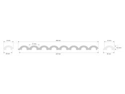 wymiary Mardom Panel ścienny 3D PolyForce WP001 Duna 270 cm