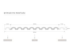 wymiary Mardom Panel ścienny Premium 3D PolyForce WP001P Duna 270 cm