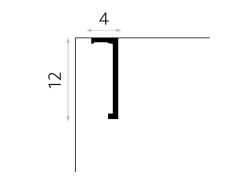 wymiary wizualizacja Mardom Listwa maskująca karnisz PolyForce QL035 12x240 cm