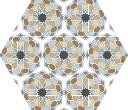 Hexa Al-Andalusi Mix 23x27 płytki heksagonalne patchworkowe