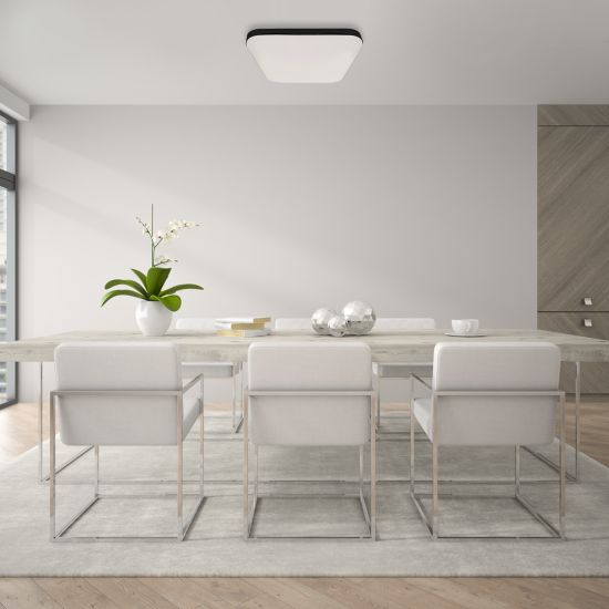 Salon, lampa nad stołem,  Plafon Nemo Black 17W PIR, ML7971