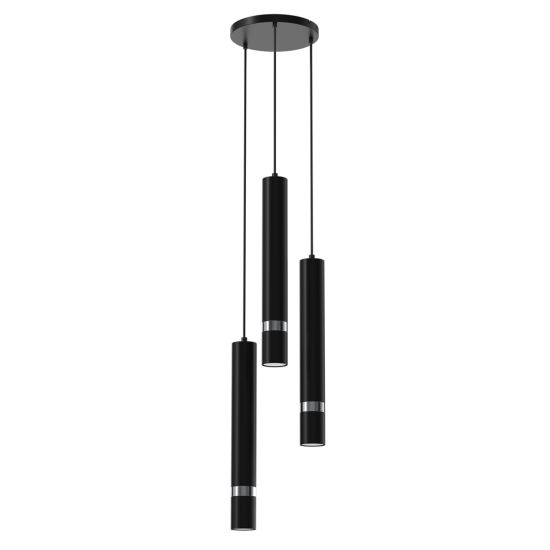 Milagro Lampa wisząca Joker black 3xGU10, minimalistyczna