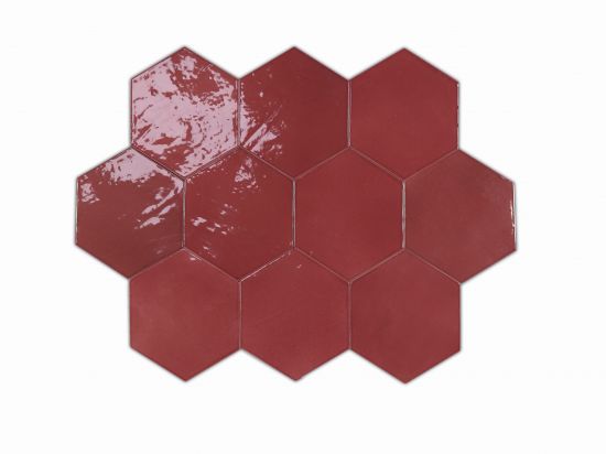 Zellige Hexa Wine 10,8x12,4 płytki hexagonalne