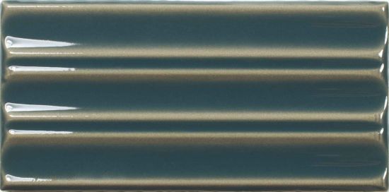 Fayenza Belt Peacock Blue Gloss 6,2x12,5 cegiełka trójwymiarowa