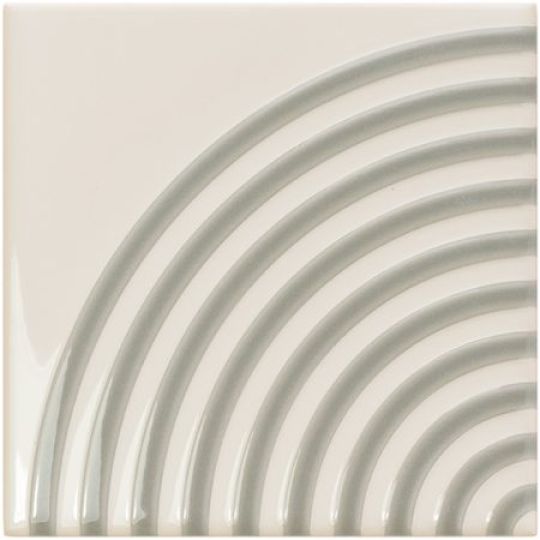 Twist Vapor Mint Grey Gloss 12,5x12,5 cegiełka ścienna