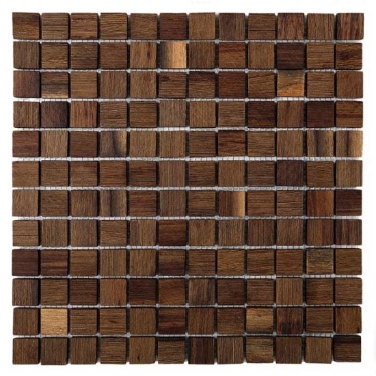 Dunin brązowa mozaika na ściane drewnopodobna mozaika 30x30