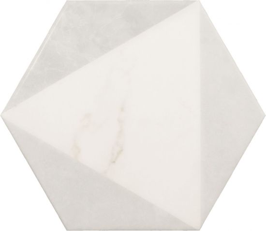 equipe hexagon na ściane podłoge 17,5x20 biały marmur płytki  do łazienki kuchnia matowe