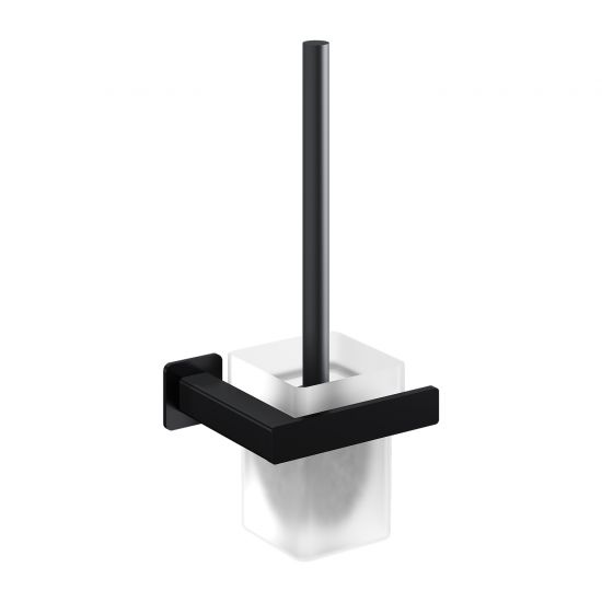 Nelson szczotka toaletowa wisząca czarny mat NL80620BL