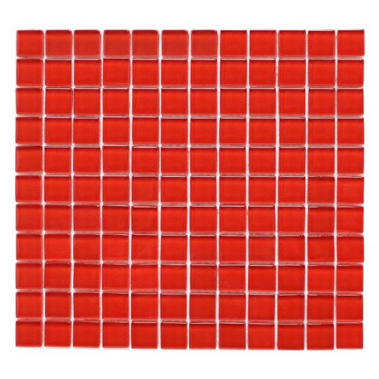 dunin czerwona mozaika na ściane mozaika szklana 30x30