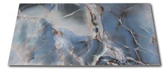 Niebieska płytka imitująca kamień Onice Reale Oceano 60x120 wzór 1