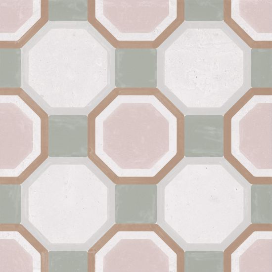 Patterns Pink Diamond 22,3x22,3 płytka patchworkowa wzór 1