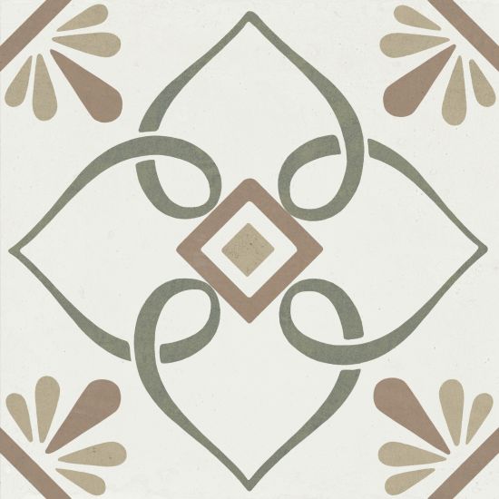 Provenza Green Petals 22,3x22,3 płytka dekoracyjna wz&oacute;r 2