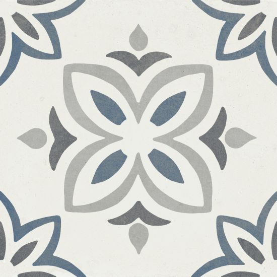 Provenza Blue Bloom 22,3x22,3 płytka dekoracyjna wz&oacute;r 2