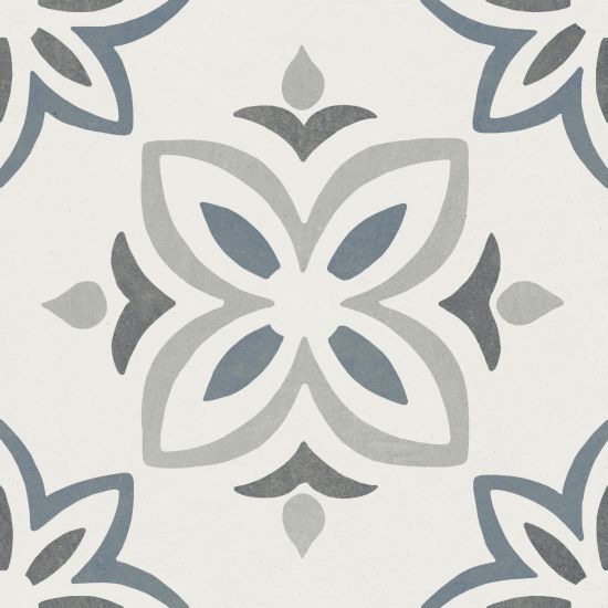 Provenza Blue Bloom 22,3x22,3 płytka dekoracyjna wz&oacute;r 3