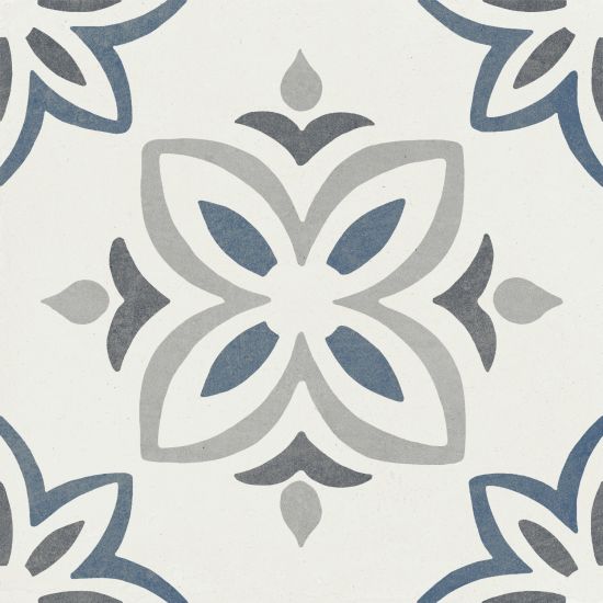 Provenza Blue Bloom 22,3x22,3 płytka dekoracyjna wz&oacute;r 4