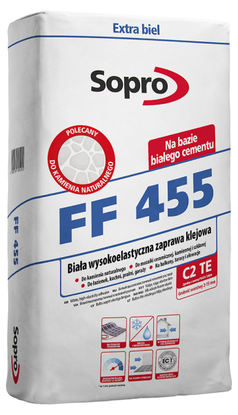 FF 455 biała zaprawa klejowa 25 kg
