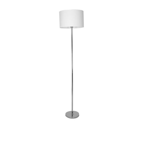 Milagro Lampa stojąca Casino white/chrome 1xE27, minimalistyczna