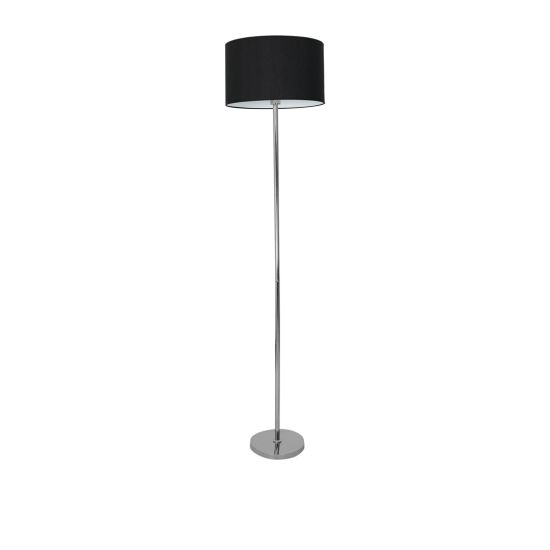 Milagro Lampa stojąca Casino black/chrome 1xE27, minimalistyczna