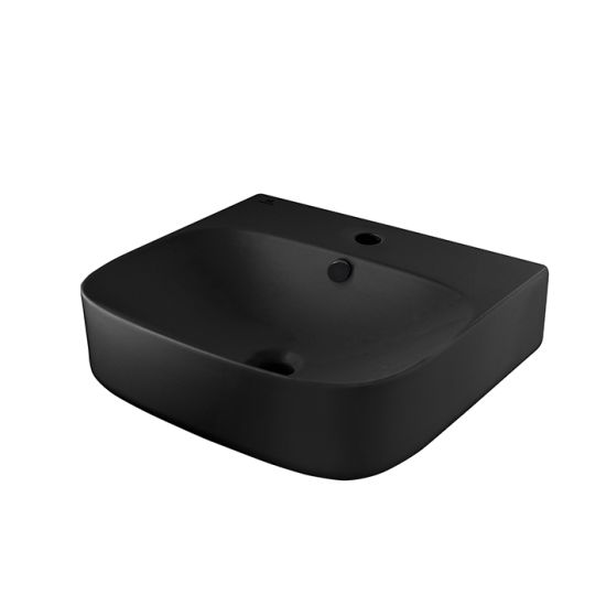 Noken Arquitect umywalka wiszaca prostokątna 50 cm czarny mat 100285128