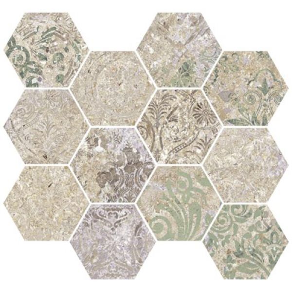 Bohemian Blend Mosaico Hexagonal 28x30 mozaika heksagonalna