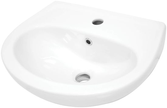 Jasmin umywalka wisząca półokrągła 36,4x45,7 cm biała CDJ_6U4W