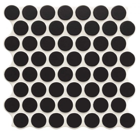 Circle Black 30,9x30,9 mozaika gresowa