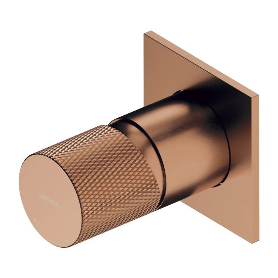 Omnires Contour bateria prysznicowa podtynkowa miedź szczotkowana CT8045CPB