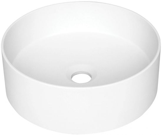 Silia umywalka nablatowa okrągła 36 cm biała CQS_AU4S