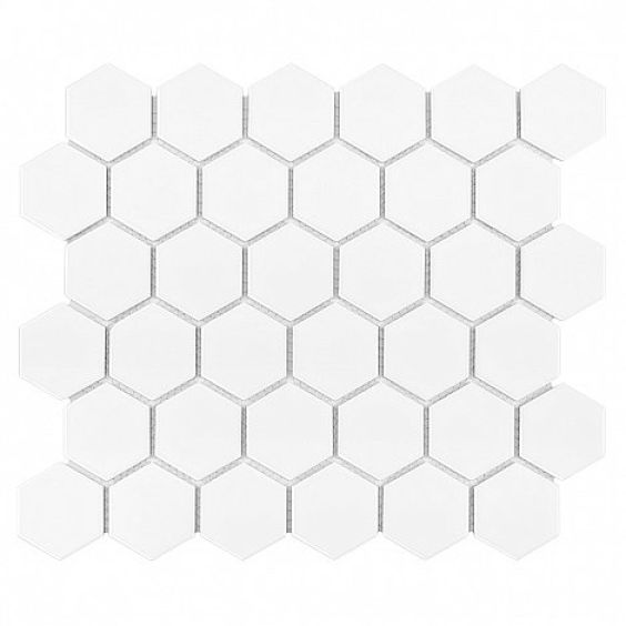 Hexagon White 51 Matt 27,1x28 mozaika dekoracyjna