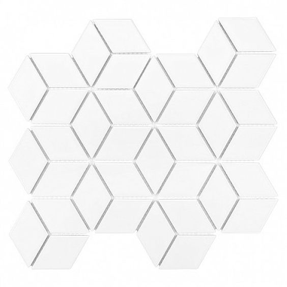 Mini Rombic White 48 26,8x30,7 mozaika dekoracyjna