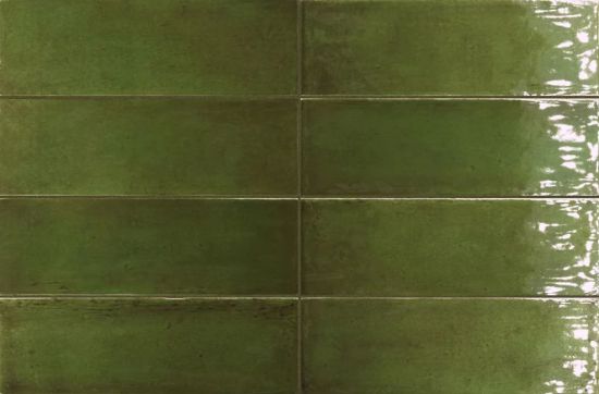 Fango Green Gloss 5x15 cegiełka ścienna