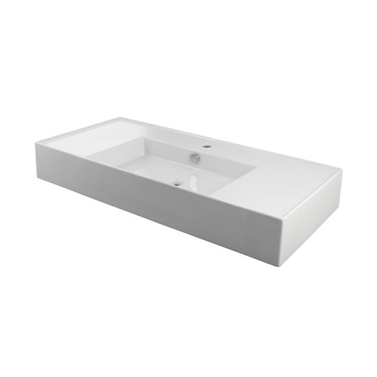 Essence C umywalka wisząca prostokątna 100 cm biały 100243669