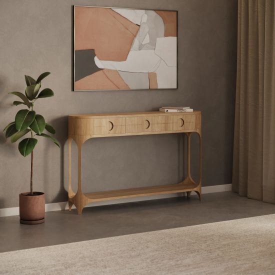 Table4u Lucia konsola dąb naturalny 140x30