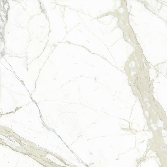 Marmi Maxfine White Calacatta Bright 150x150 płytka imitująca marmur wzór 1