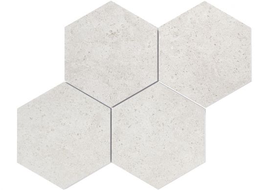 Malla Hexagono Limestone Blanco 30x30 mozaika heksagonalna