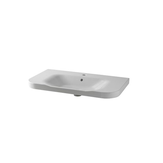 Noken Lounge umywalka wisząca prostokątna 80 cm biały 100315570
