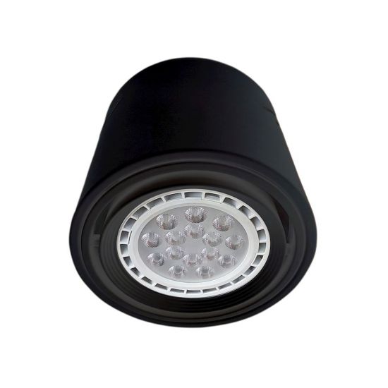 LAMPA SUFITOWA TUBO BLACK 1xAR111 minimalistyczna Milagro