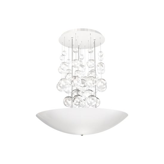 Lampa wisząca Perla bianco 42W LED glamour milagro