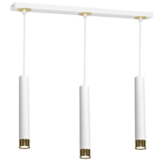 Lampa wisząca Dani white/gold 3xGU10 minimalistyczna milagro