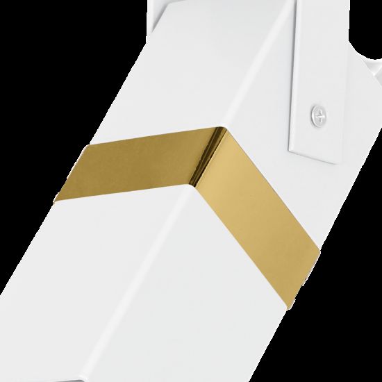 Kinkiet Vidar white/gold 1xGU10 minimalistyczny milagro