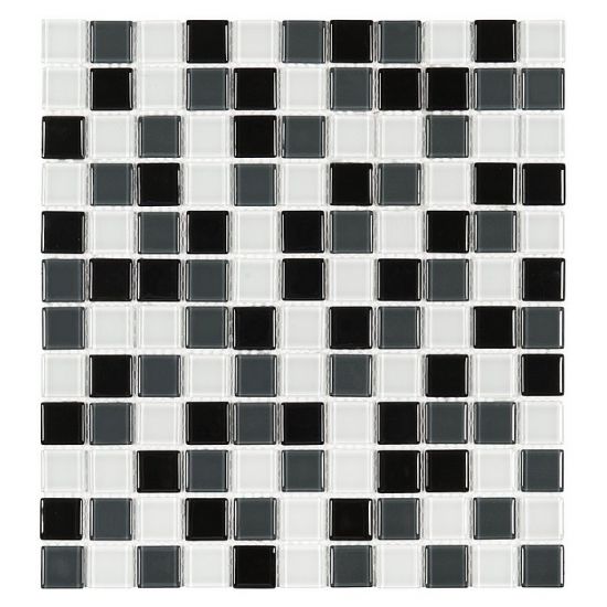 Dunin mozaika szklana 30x30  mozaika czarno biała