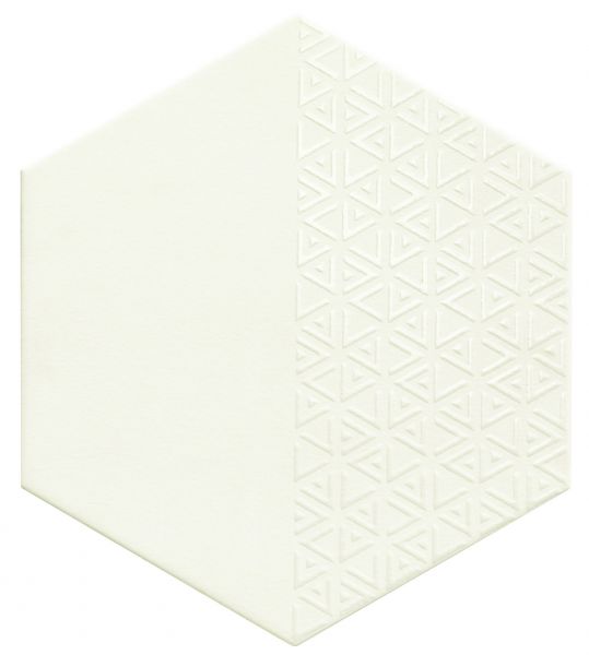 płytki heksagonalne białe