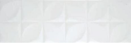 Aparici Polar White Tuck 25,2x75,9 łazienkowe białe matowe 3d