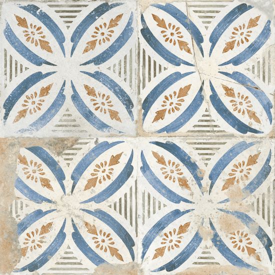 Płytka patchwork geometryczny wz&oacute;r kwiatowy