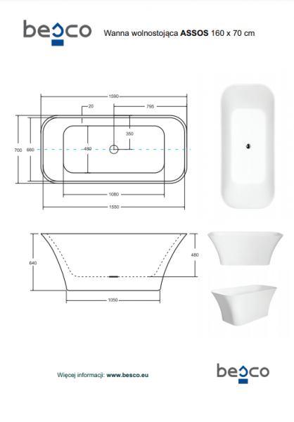 Wanna wolnostojąca