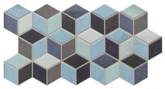 Rhombus Colour Blue 26,5x51 płytki dekoracyjne
